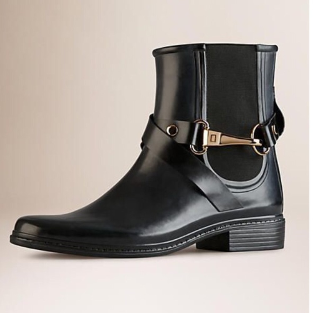 Burberry rain boots